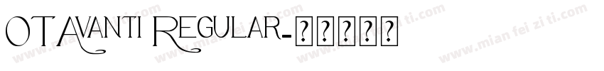 OTAvanti Regular字体转换